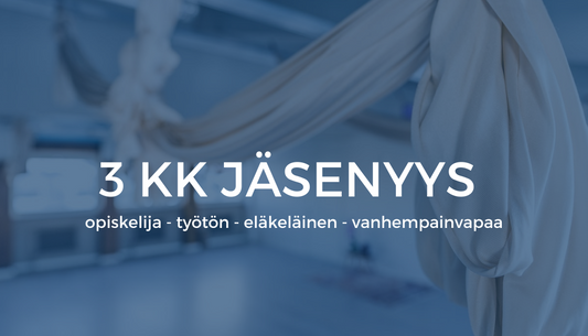 3 kk jäsenyys (ale-hintaan oikeutetut)