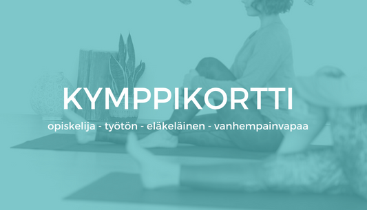 Kymppikortti viikkotunneillemme (ale-hintaan oikeutetut)