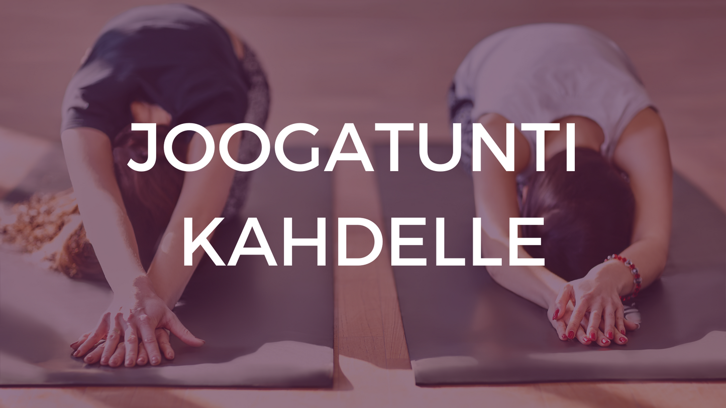 LAHJAKORTTI: Joogatunti kahdelle